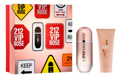 Carolina Herrera 212 Vip Rose Edp Set Género Mujer