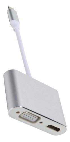 Convertidor De Adaptador Vga Tipo C A Hdmi 4k