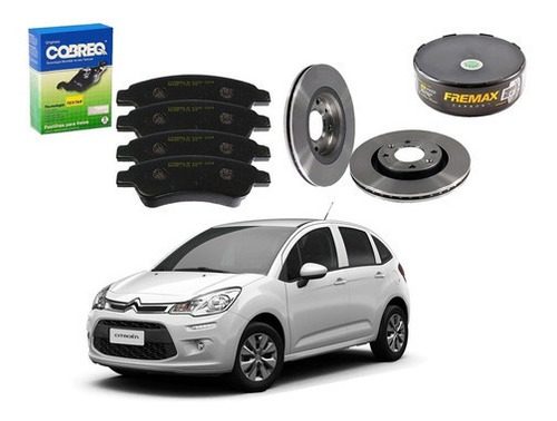 Kit Disco Pastilha Freio Dianteiro Citroën C3 1.6