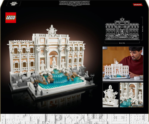 LEGO® Architecture Fontana di Trevi Modelo 21062; idea de regalo para adultos; Modelo arquitectónico del icónico monumento