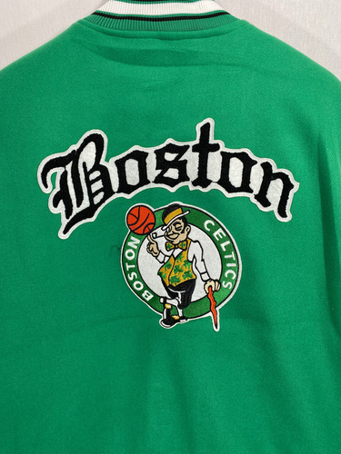 Chaqueta Universitaria Boston Celtics Nba Verde Xxl