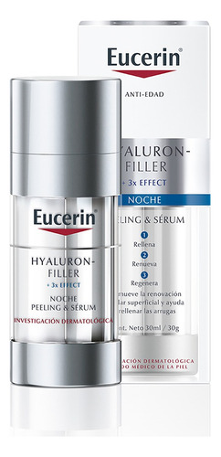 Eucerin Hyaluron Filler Serum Noche Efecto Peeling X 30 Ml Todo Tipo De Piel Noche