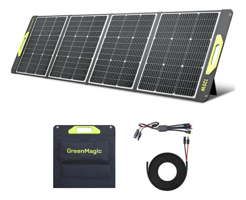 Panel Solar Portátil De 120w, Panel Solar Plegable De 120w,