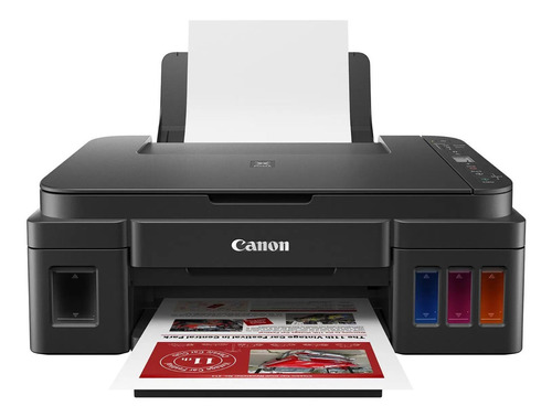 Impresora A Color Canon Pixma G3110 Negra 220v Con Wifi 