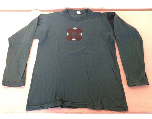 Remera Manga Larga Color Petroleo Impecable!