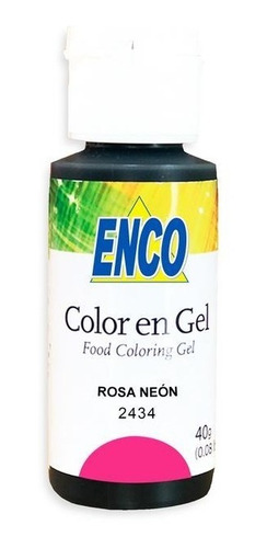 Color Gel Rosa Neon  Comestible Repostería Enco 2434