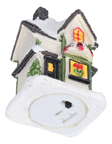 Christmas Village House Led De Resina Led, Funciona Con Pila