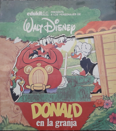 Libro Antiguo Edukit ** Donald En La Gran** Walt Disney 1984