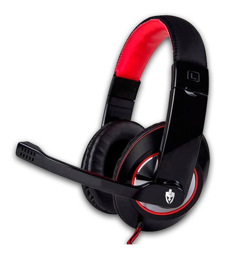 Headset Gamer Evolut Thardus Eg-302rd Cor Preto/Vermelho Cor da luz Vermelho