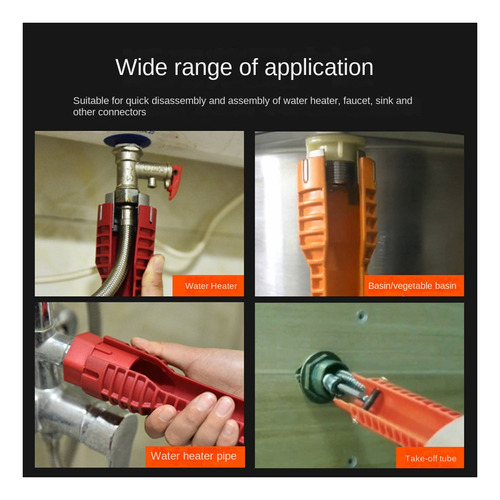 Llave De Lavabo Para Grifo Sanitario Multifuncional 8 En 1