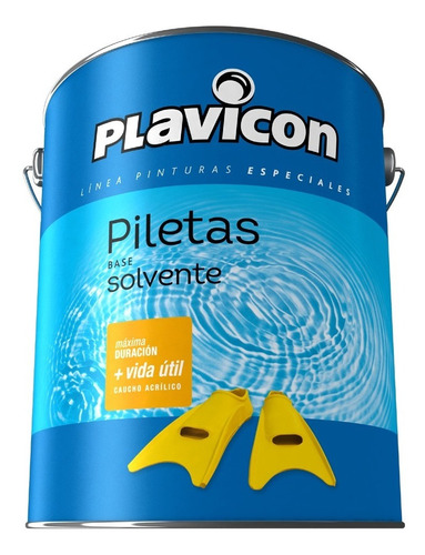 Plavicon Piletas Caucho Solvente Premium Piscina 4 L