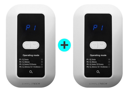 Imagen 1 de 7 de Pack Promo Purifica Ambiente X2 Ionizador Ozonizador 120mg/h