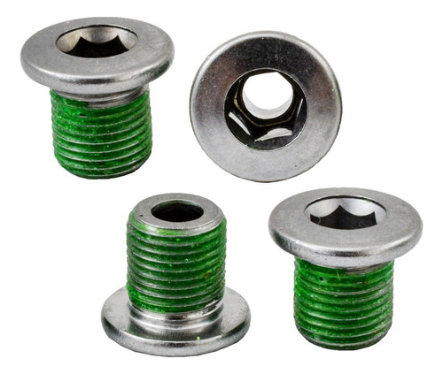 4 Parafuso Para Fixação Coroa Menor Shimano Fc552 M8 8.5mm