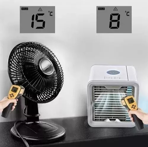 Mini Ar Condicionado Ventilador Portátil Usb Promoção Verão