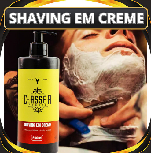 Shaving Em Creme De Barbear Classe A Frasco 500 Ml