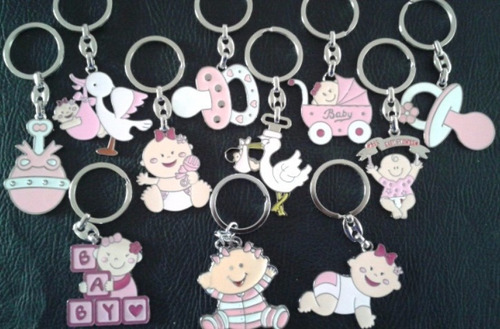 Llaveros Metal Recuerdo-souvenir*baby Shower+grabado+tarjeta