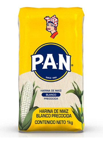 Harina De Maíz Pan Blanco 1kg