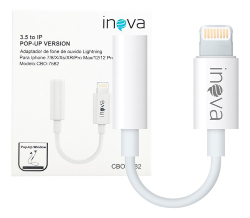 Cabo Adaptador Fone P2 Para iPhone X 11 12 13 Pro Max