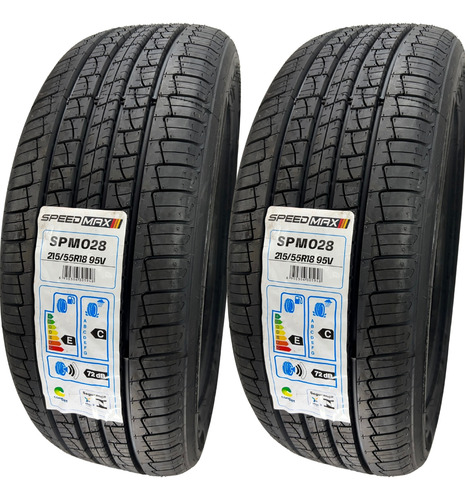 Kit 02 Pneus 215/55r18 95v Speedmax Spm028 Tracker Aro 18