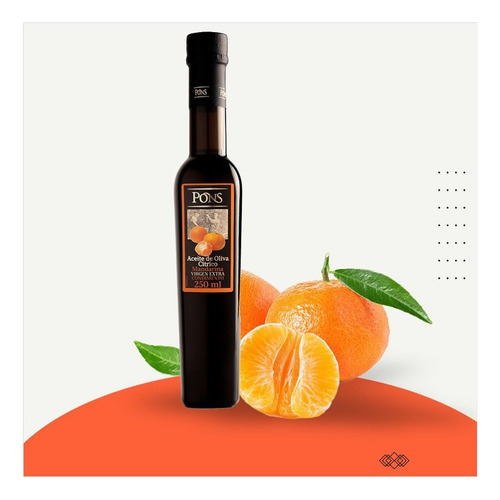 Aceite Oliva Cítrico Español Virgen Pons Con Mandarina 250ml