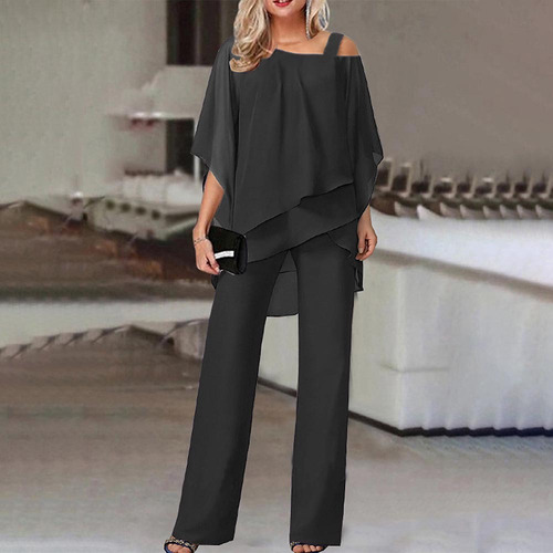 Para Elegante Conjunto De Pantalones De Dos Piezas Con
