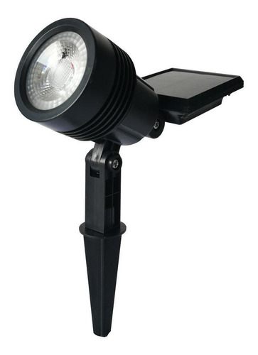 Refletor Luminária Solar Spot 8w Espeto Jardim Led Amarelo