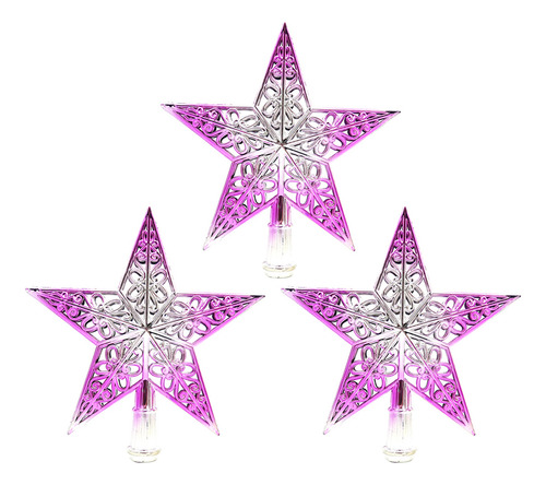 Decoración Con Forma De Estrella Para Árbol De Navidad En 3d