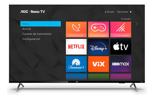 Smart Tv 50 Aoc 4k Ultra Hd 50u6125/77g