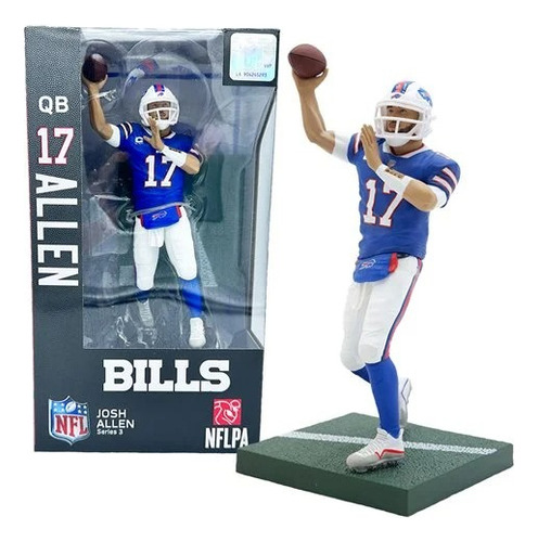 Figura De Josh Allen Nfl Buffalo Bills Series 3 Jersey Azul