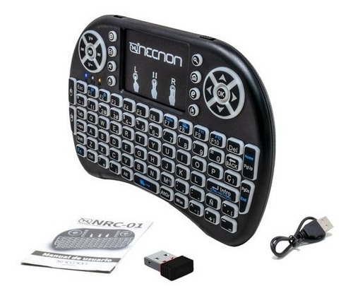 Necnon Ncr-01 Control Remoto Con Teclado Qwerty Y Mousep /v