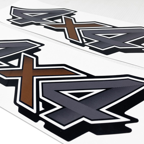 Imagem 4 de 6 de Adesivos 4x4 Hilux Toyota 2021 Emblema Lateral Mod. Original