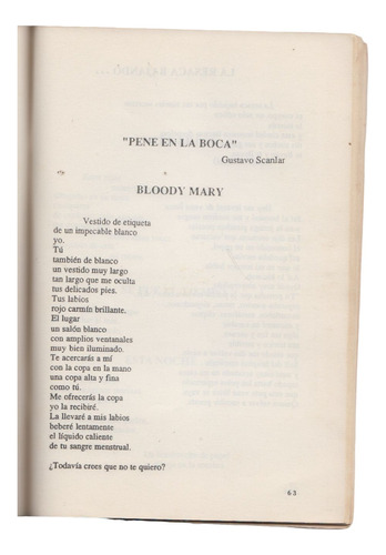 1989 Poemas Gustavo Escanlar Unicos Antologia Asceep Feuu 