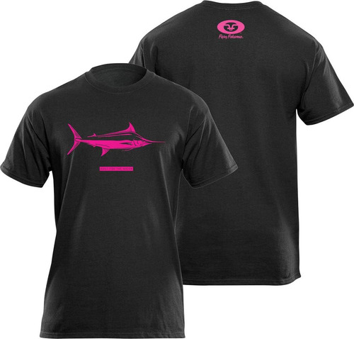 Camiseta Flying Fisherman Marlin Negro L