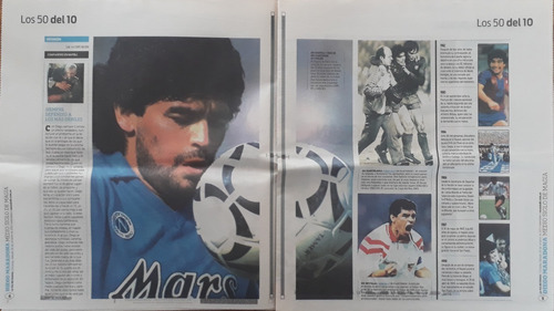 Diario Medio Siglo De Magia - 50 Años Diego Armando Maradona (Usado)