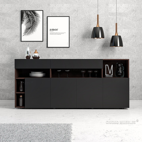 Vajillero Aparador Organizador Mueble Living Comedor 180cm 