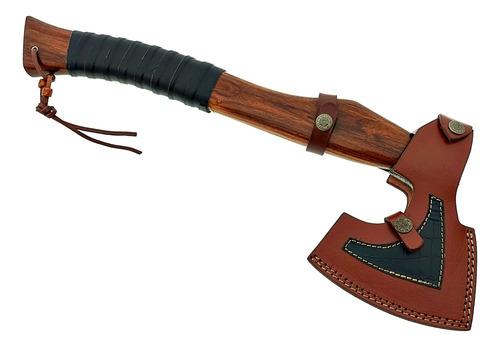 Cuchilla De Acero Al Carbono Con Hacha Vikinga, Hacha Tomaha