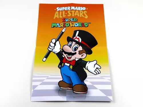 Jogo Super Mario All Stars + Super Mario World Original - SNES - Sebo dos  Games - 10 anos!