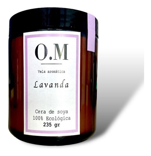Vela Aromática/masaje Cera De Soya (tranquilidad) Lavanda