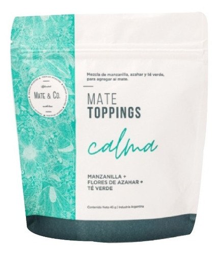 Topping Calma | Te Verde + Manzanilla | X45gr