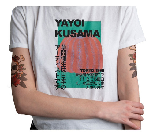 Polera Yayoi Kusama Obra Arte Artista Hombre Mujer Moda 3