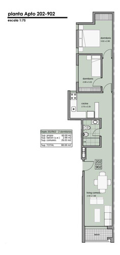 Venta Apartamento 2 Dormitorios Centro Soriano Y Héctor Gutiérrez Ruiz Ed. Horus Art 3