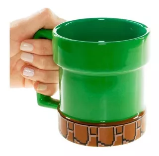 Taza 3d Mario Bros - Tubería 400ml Nuevo