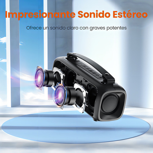 Parlante Sounarc P3 Altavoz Portátil 16w Bt 5.1 Ipx4 Negro