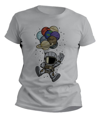 Remera Astronauta Con Torta Blanca Infantil Estampada - 0899