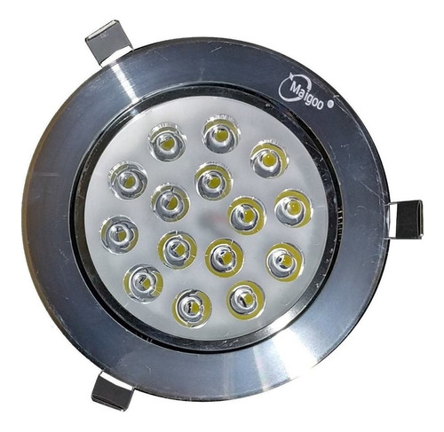 15 Pz Lampara Led Empotrar 15w Satinada Plafon 12cm Mgdir15p