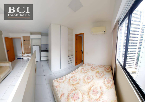Flat Com 1 Quarto Mobiliado Para Alugar, 32 M² Por R$ 1.750/taxas Incusas-mês - Parnamirim - Recife/pe - Fl0033