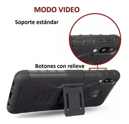 Case Bumper Funda Uso Rudo Combo Clip Para Moto G31 / G41