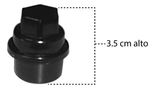 Kit 5 Capuchones Tuercas Para Tapón Original Chevrolet Trax (Usado)