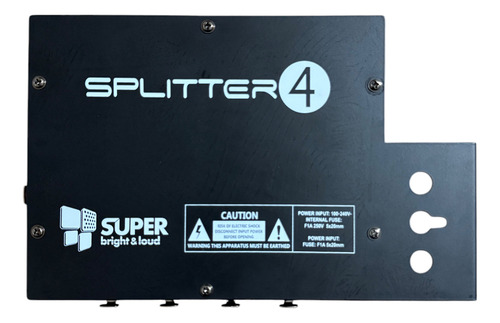 Splitter Divisor Dmx 1 Entrada 4 Salidas Super Bright