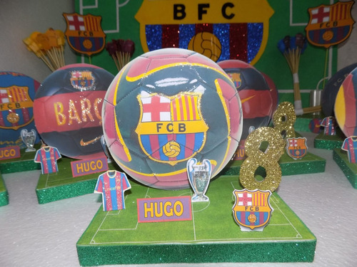 Centros De Mesa De Pelotas Del Club Barcelona